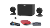 Караоке-комплект для дома EVOBOX Plus + микрофоны SE • 200D + аудиосистема EvoSound Sphere