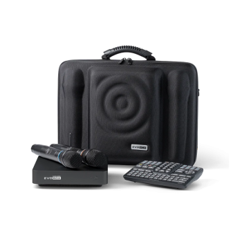 Караоке-система для дома EVOBOX Plus с цифровыми микрофонами и кейсом в комплекте